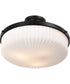 Solara 3-Light Close-to-Ceiling Matte Black