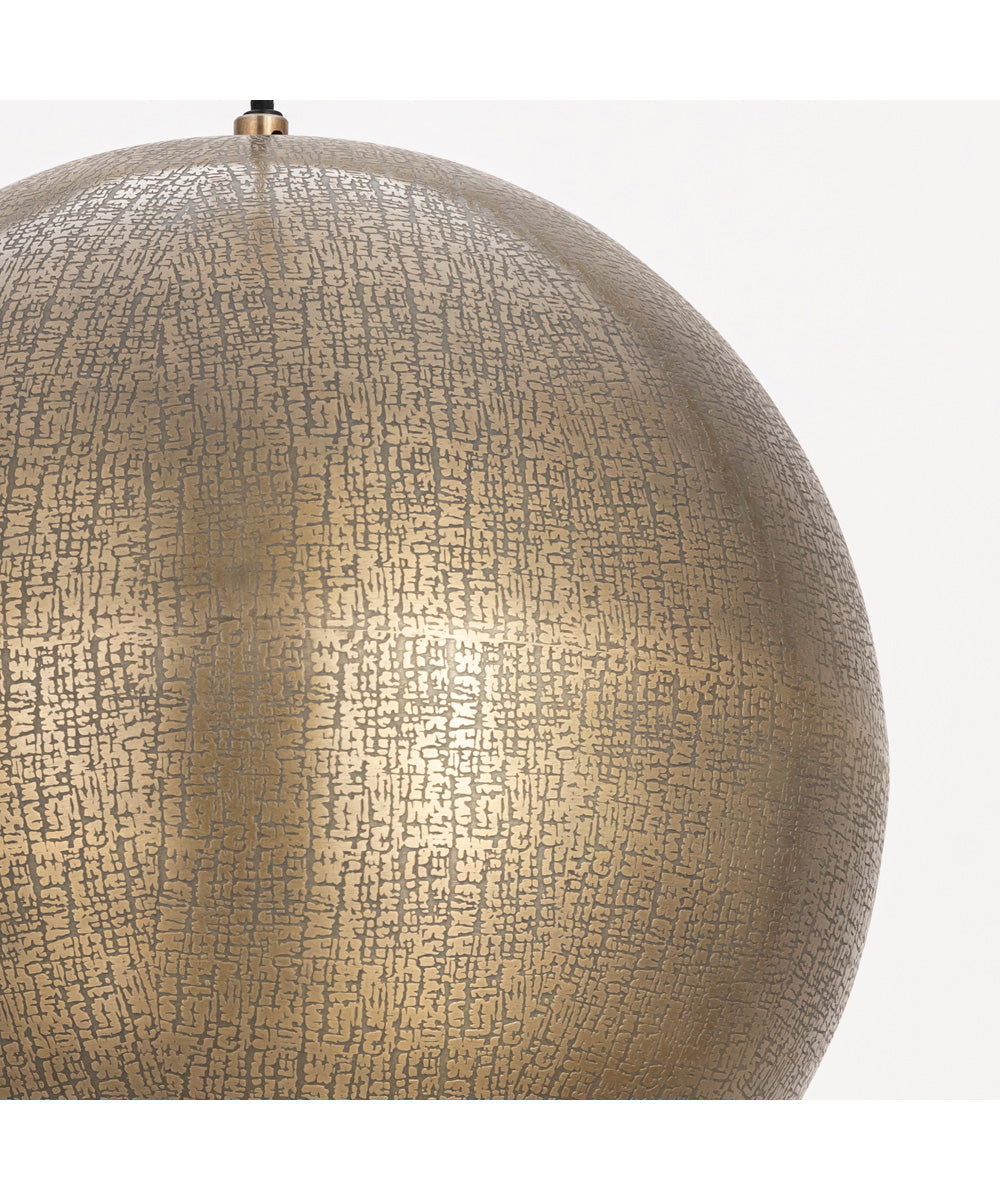 Aurelia 14 inch 1-Light Pendant Weathered Brass