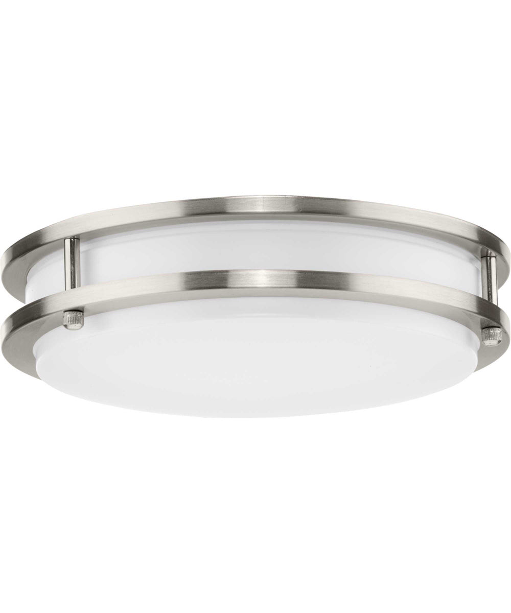 Abide 5-CCT Integrated LED Contemporary 10.24" Small Flush Mount Light Brushed Nickel