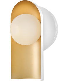 Zuri 1-Light Medium Single Light Sconce in Satin Off-White
