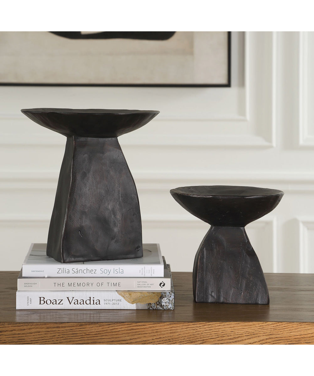 Shadow Pedestal Bowls Set of 2