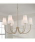 Averitt 6-Light Chandelier Aged Brass
