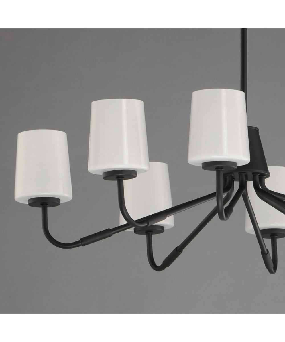 Durham 8-Light Chandelier Black