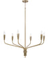 Palmer 6-Light Chandelier Antiqued Brass