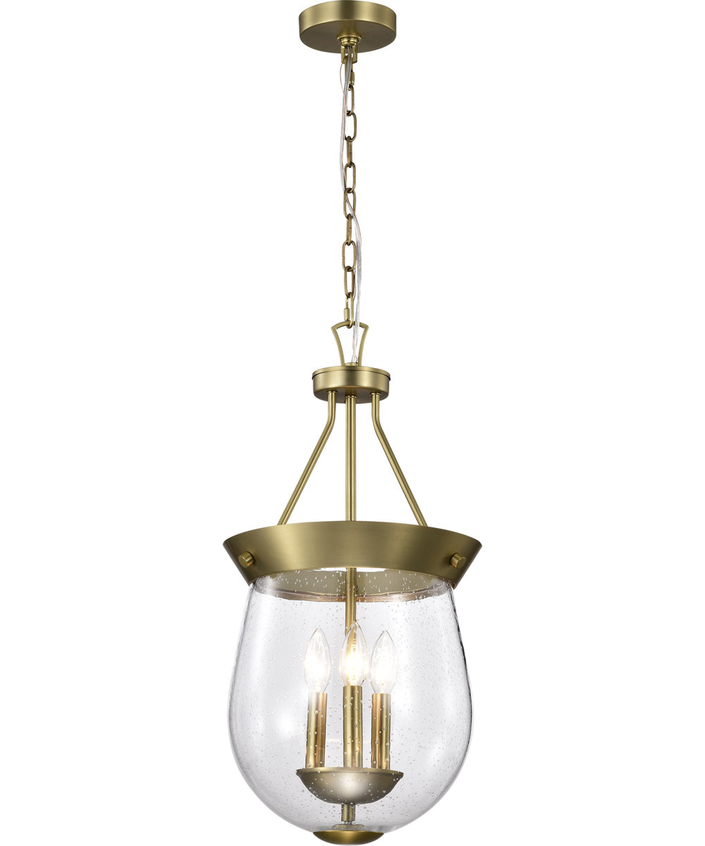 Boliver 3-Light Pendant Vintage Brass