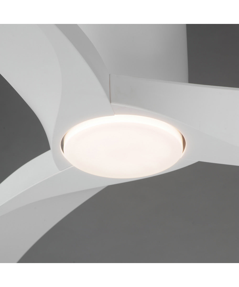 Drifter 52 inch Outdoor Hugger Fan w LED Matte White