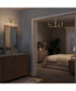 Ilia 3-Light Bath Vanity with Clear Glass Shade Brushed Gold