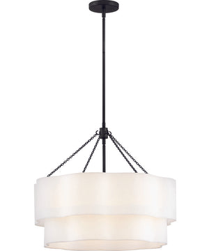 Gwen 5-Light Medium Drum Chandelier in Black