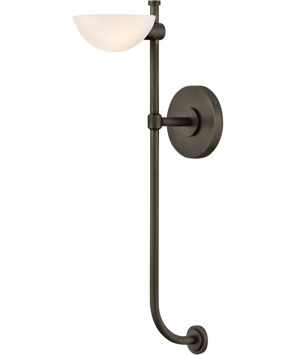 Merit 1-Light Large Single Light Sconce in Black Oxide
