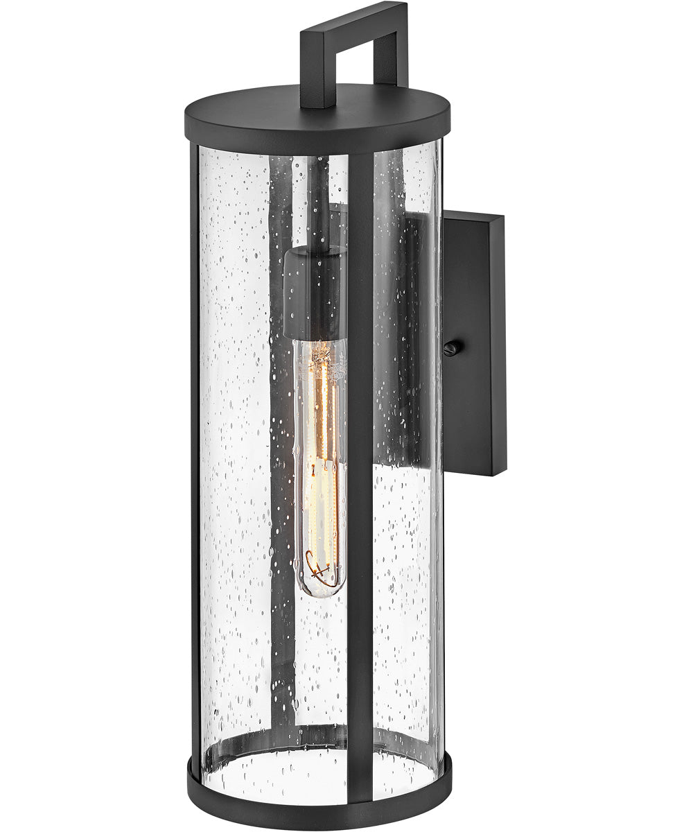 Alfie 1-Light Medium Wall Mount Lantern in Black
