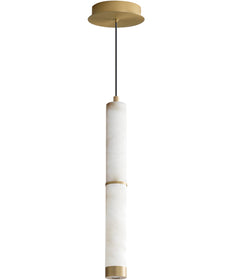 Aragon 17 inch LED Pendant White Alabaster / Gold