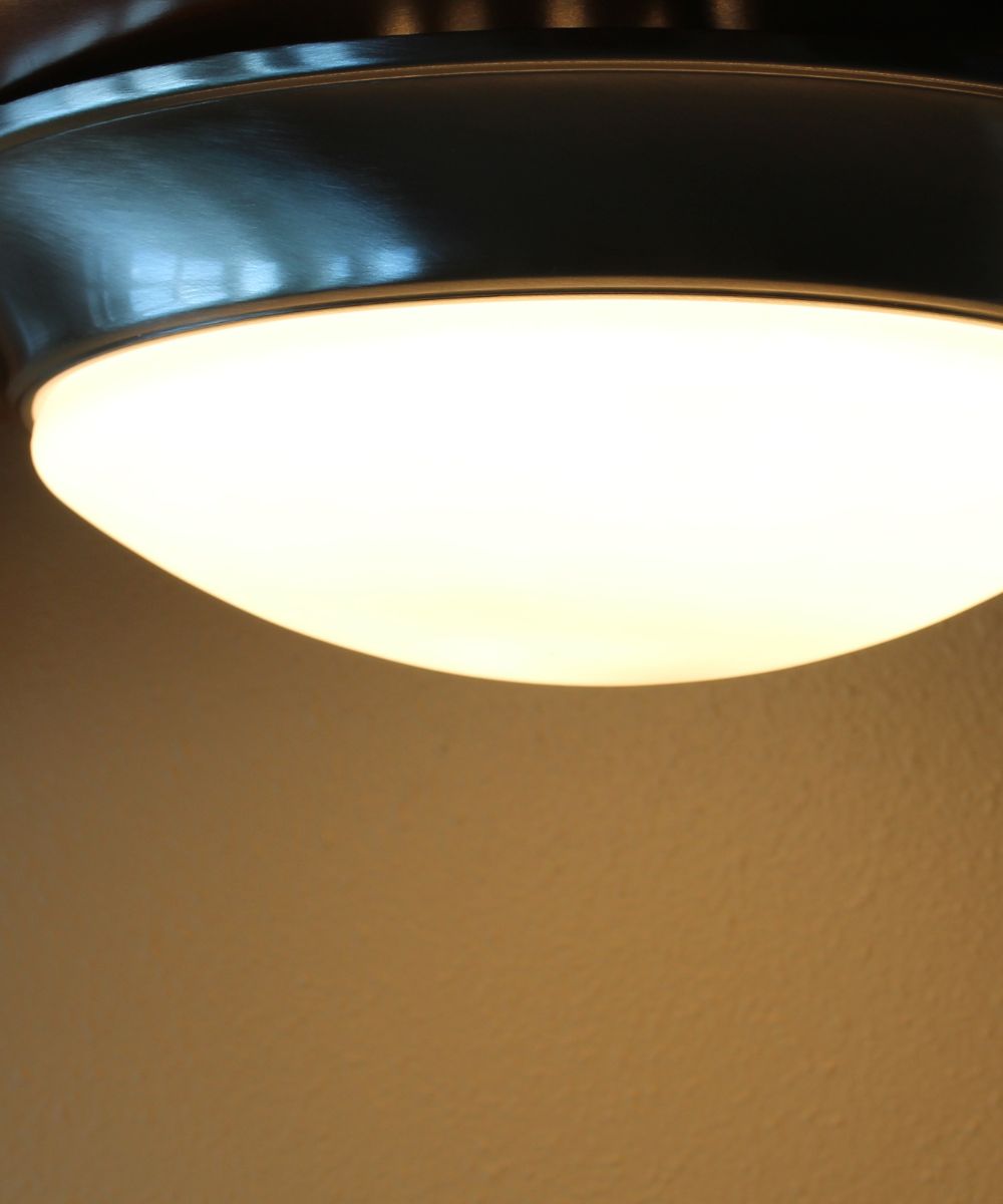 13"w 1-Light LED Flush Mount Ceiling Light Fixture Brushed Nickel Finish by RP Lighting