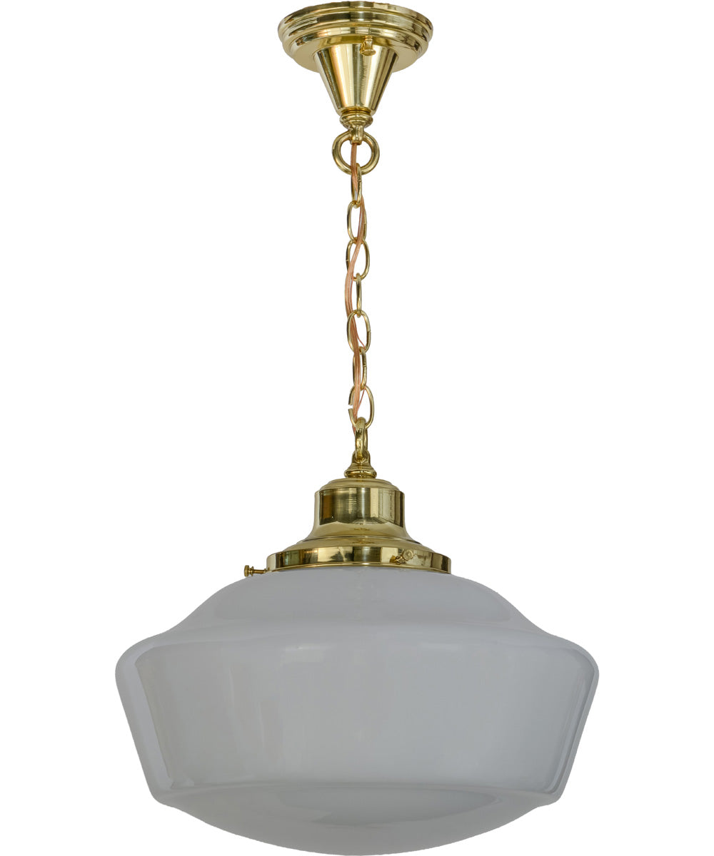 16" Revival Schoolhouse Traditional Globe Pendant
