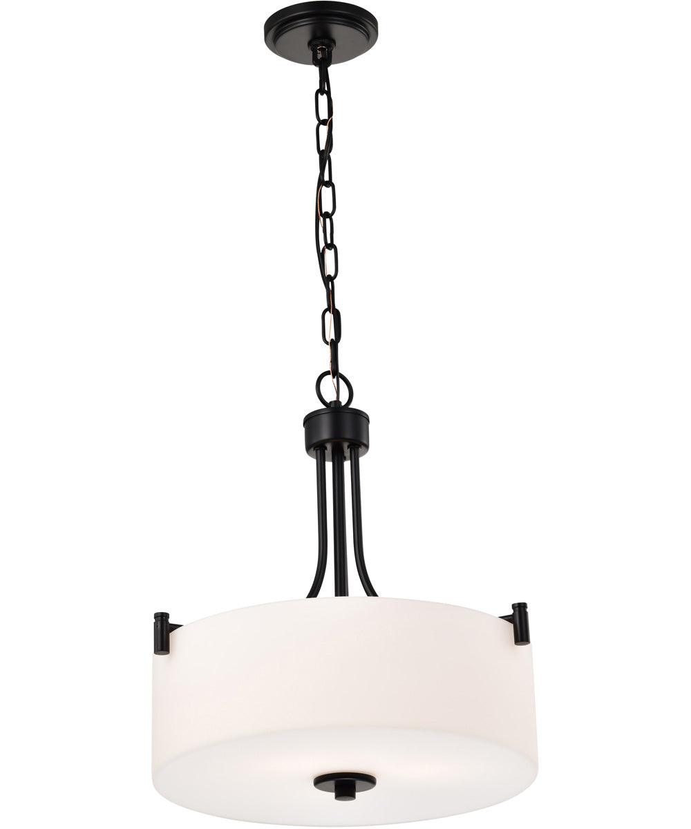 Liam 3-Light Pendant Matte Black