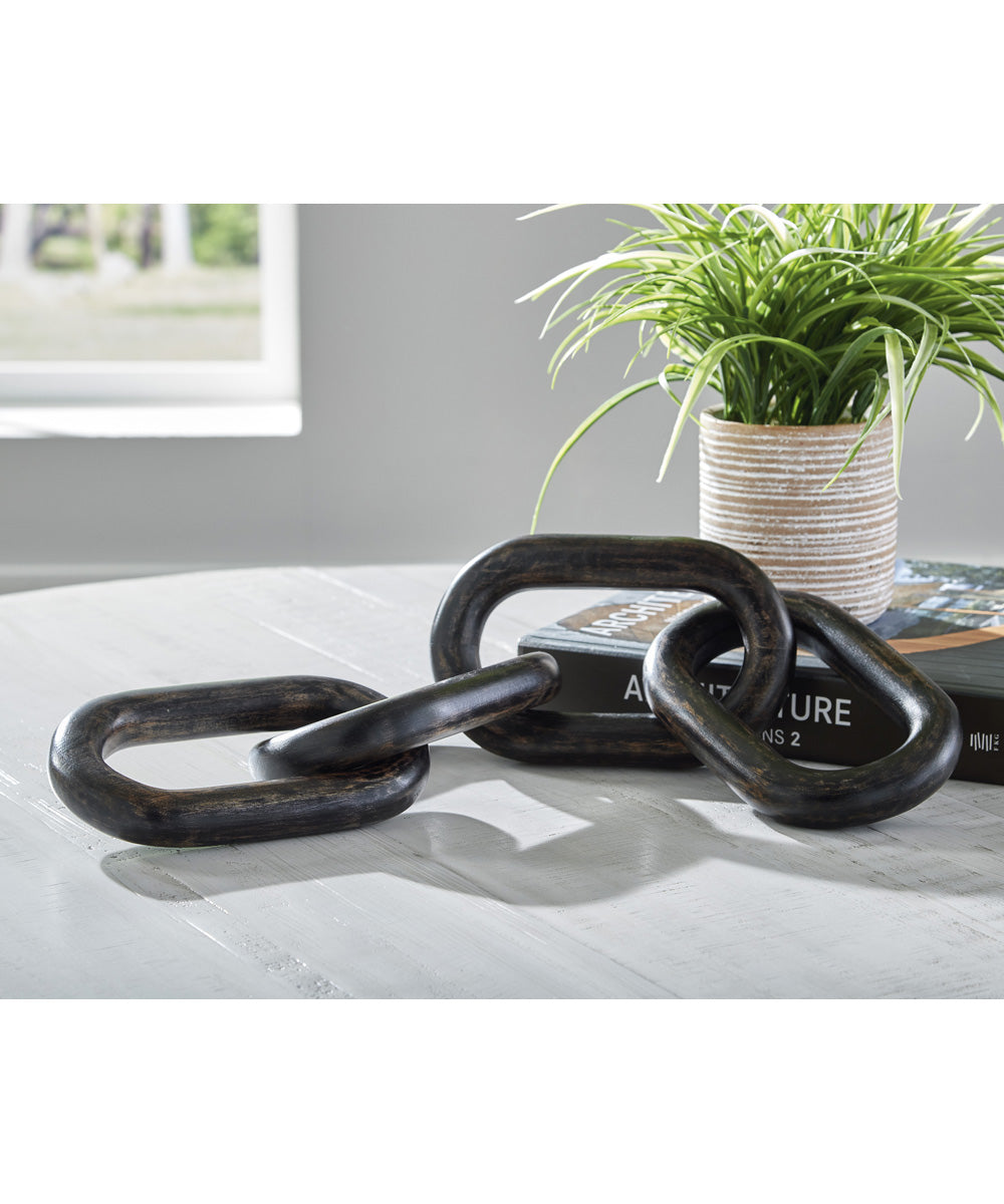 Mardelby Sculpture Distressed Black