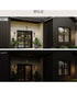 Ryle 1-Light Large Wall Lantern with Clear Glass Panels Matte Black