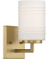 Leavenworth 1 Light Wall Sconce Brushed Gold