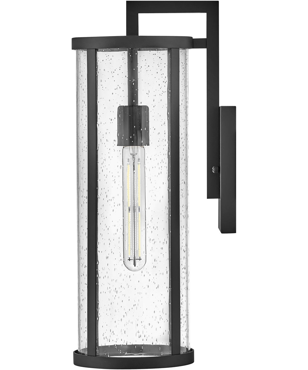 Alfie 1-Light Medium Wall Mount Lantern in Black