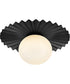 Stevie 1-Light Small Flush Mount in Black
