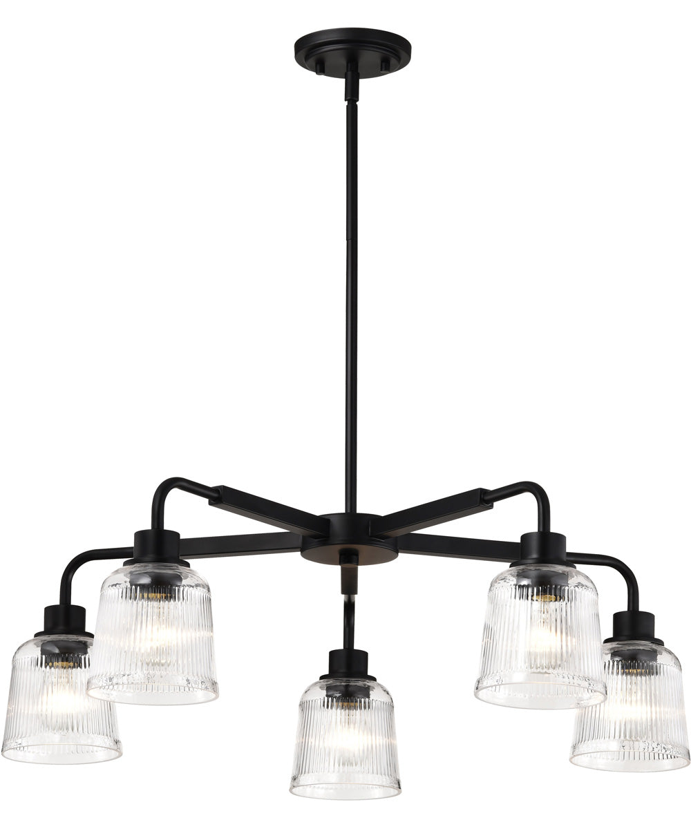 Grayson 5-Light Chandelier Matte Black