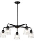 Grayson 5-Light Chandelier Matte Black