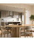 Reines 6-Light Linear Chandelier Brushed Gold
