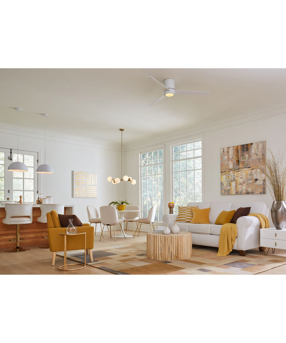 Braden 56" 3-Blade Indoor Hugger Ceiling Fan Satin White
