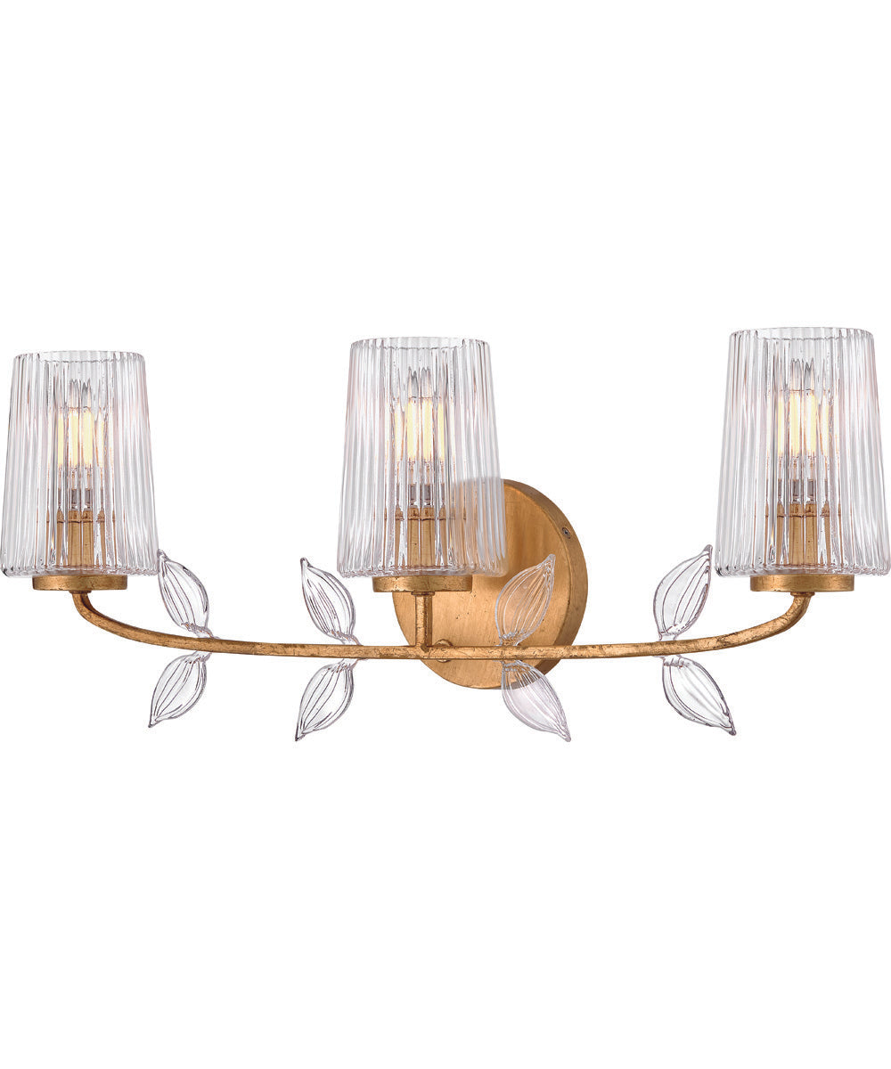 Aliso 3-Light Medium Three Light Vanity in Distressed Brass