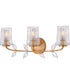 Aliso 3-Light Medium Three Light Vanity in Distressed Brass