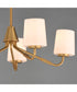 Durham 5-Light Chandelier Natural Aged Brass