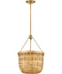 Sanibel 3-Light Large Convertible Pendant in Lacquered Brass