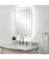 Crofton Lighted Nickel Vanity Mirror