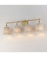 Baja 4-Light Bath Vanity Natural Aged Brass