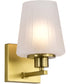 Lune 1-Light Vanity & Wall Vintage Brass