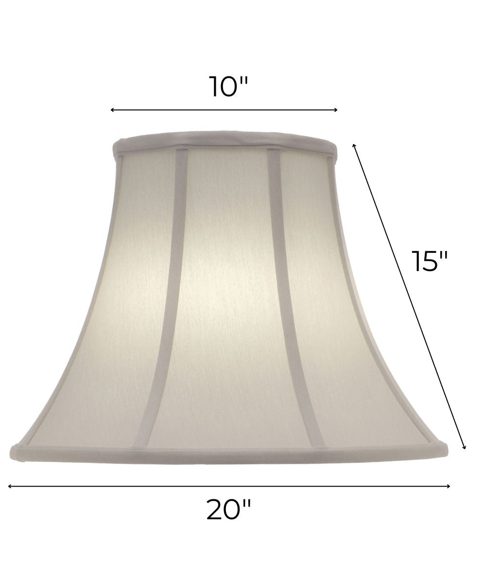 10x20x15 Ivory Shadow Bell Softback Lampshade