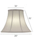 10x20x15 Ivory Shadow Bell Softback Lampshade