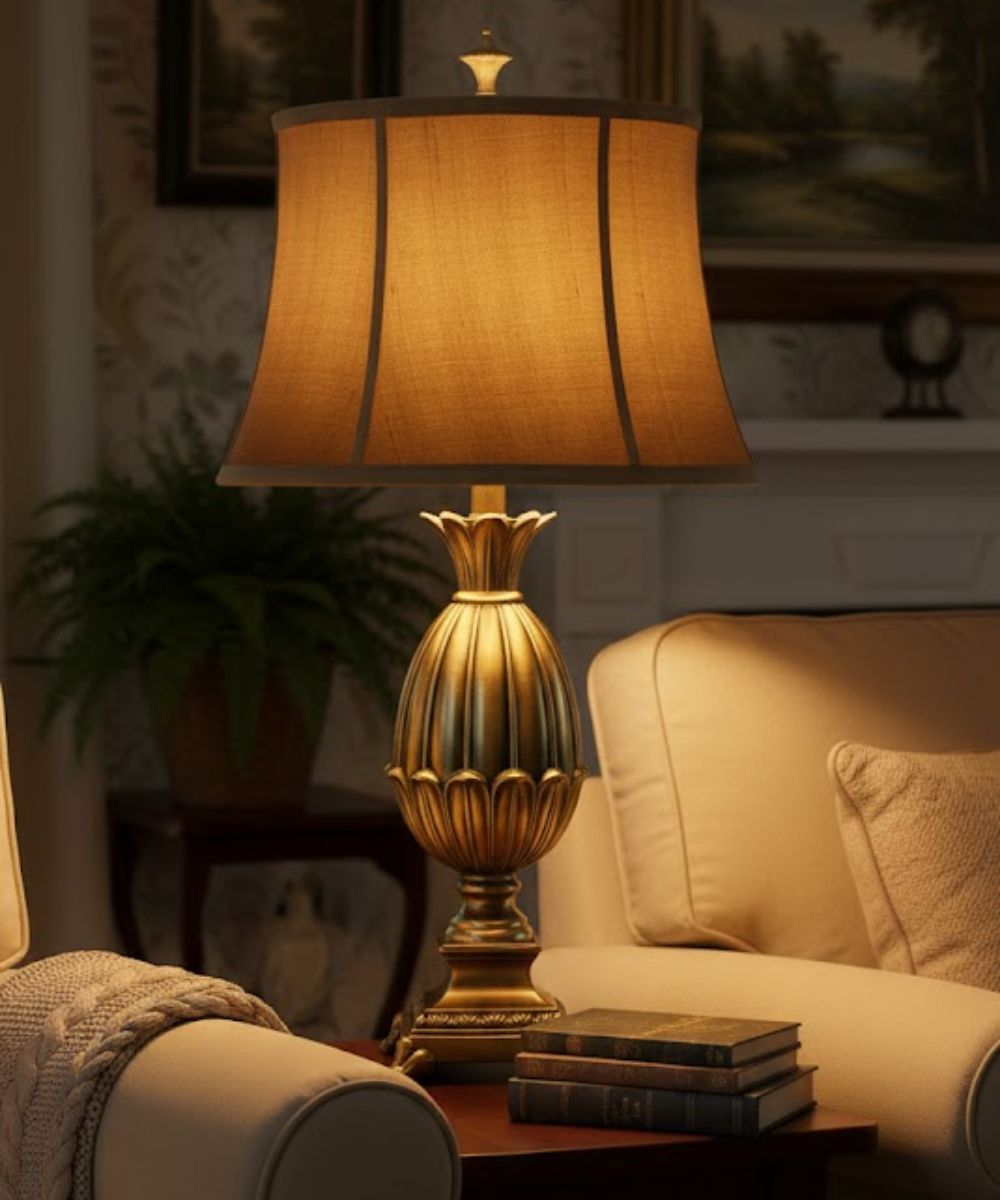 32"H 3-Way Table Lamp Florentine