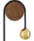 Auggie 1-Light Medium Single Light Sconce in Bright Brass