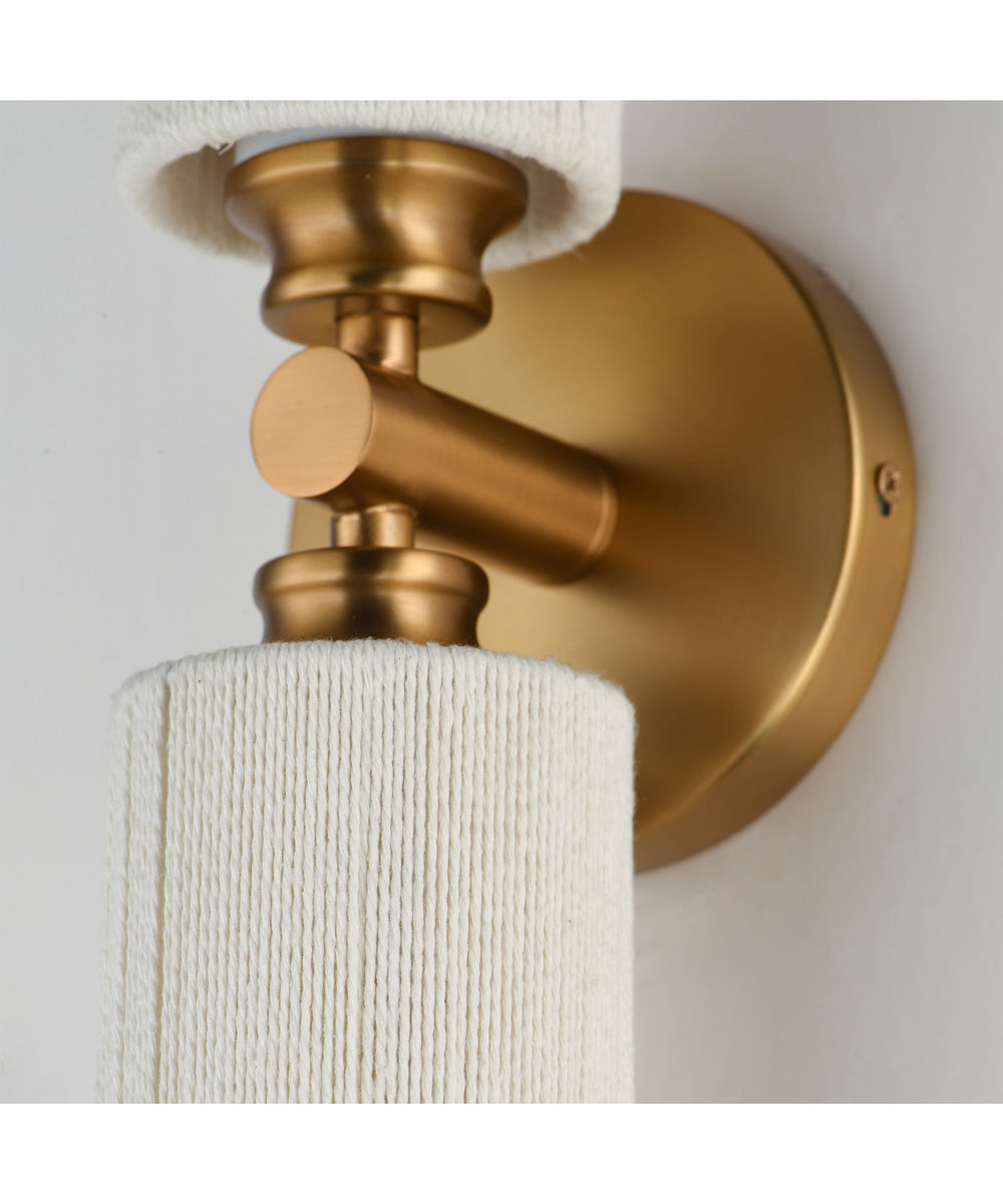Aveline 2-Light Wall Sconce Natural Aged Brass