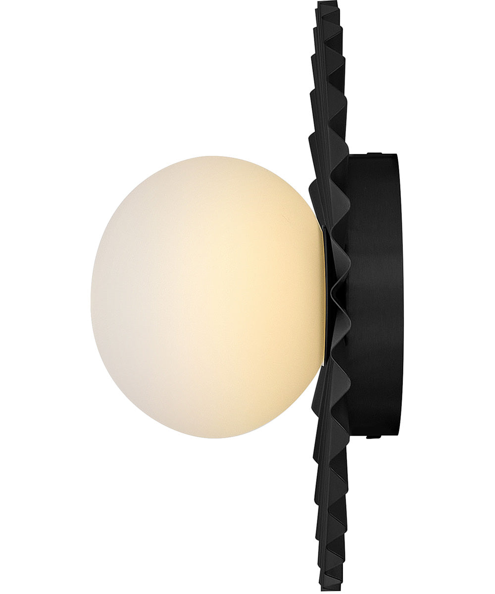 Stevie 1-Light Small Flush Mount in Black