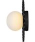 Stevie 1-Light Small Flush Mount in Black