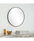 24x24" Wall Mirror in Satin Black