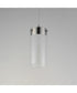 Highball Clear LED Mini Pendant Satin Nickel