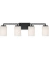 Leavenworth 4 Light Vanity Matte Black