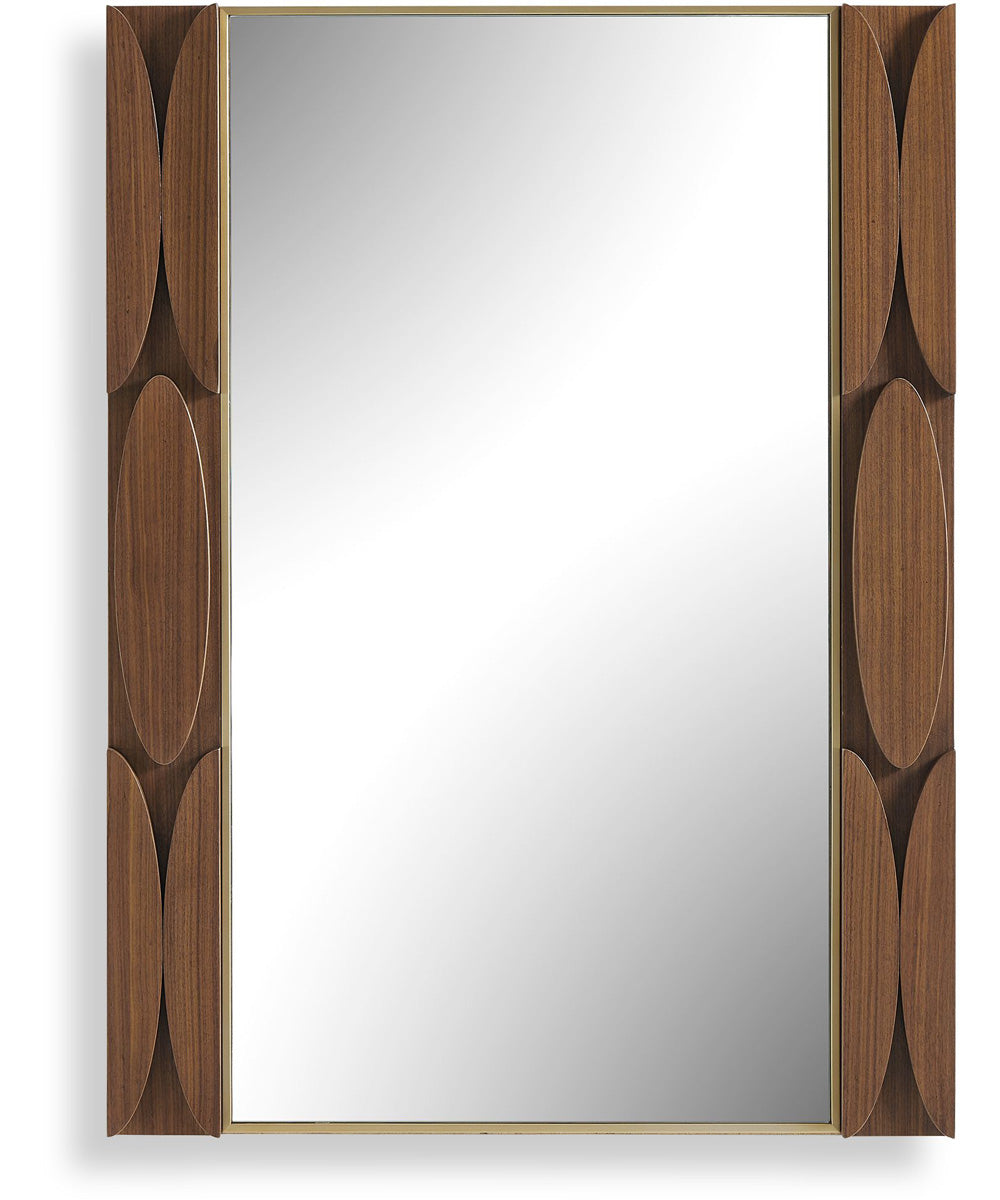 Macario Mid-Century Wood Mirror