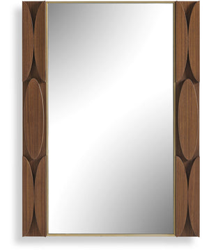 Macario Mid-Century Wood Mirror
