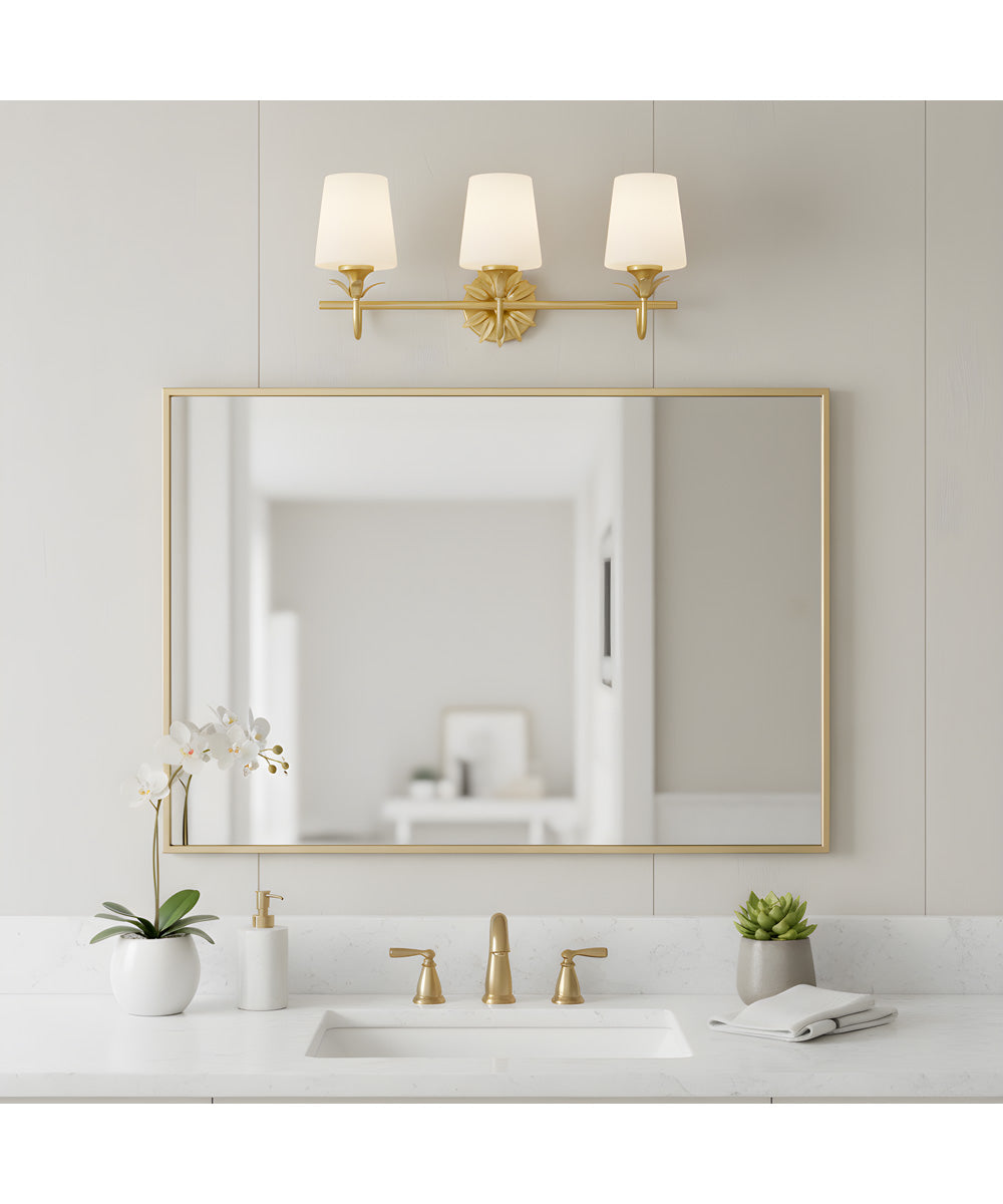 Dorothea 3-light Bath Light Gold Leaf