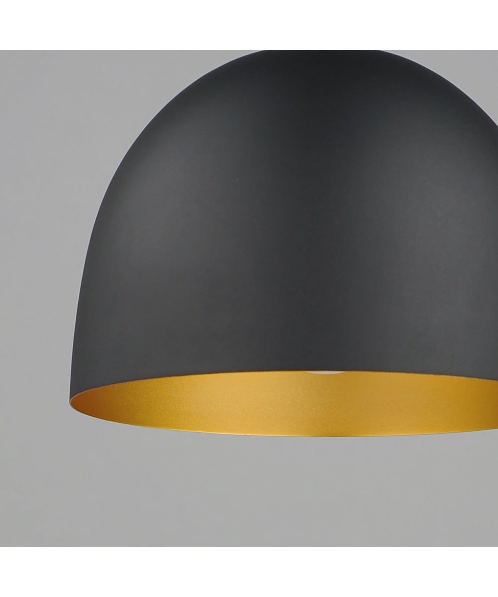 Tova 9 inch Pendant Black / Gold