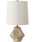Indent Travertine Accent Lamp