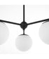 Jasper 3-light Chandelier Matte Black